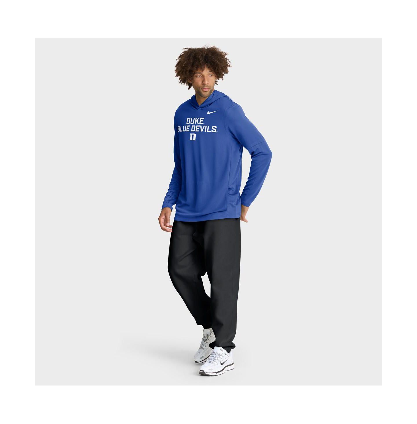Мужское худи Nike Royal Duke Blue Devils 2025 Sideline Performance Long Sleeve T-Shirt — фото 3