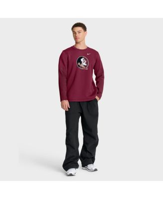 Men's Garnet Florida State Seminoles 2025 Sideline Coach Performance Long Sleeve T-Shirt