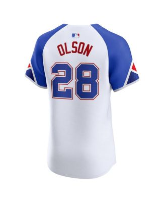 Men's Matt Olson White Atlanta Braves City Connect Elite Jersey