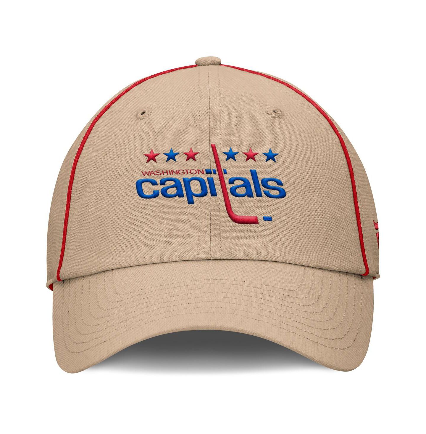 Мужская кепка Fanatics Tan Washington Capitals Heritage Setoff Adjustable Hat — фото 2