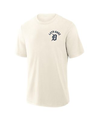 Men's Cream Detroit Tigers Nostalgia Stadium Slub T-Shirt