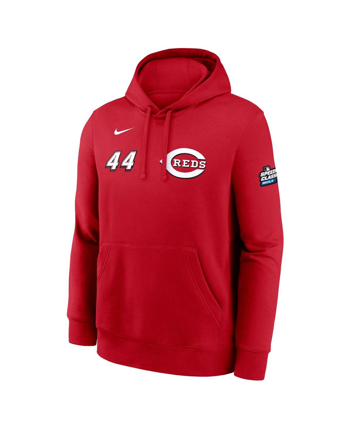 Nike Men's Elly De La Cruz Red Cincinnati Reds 2025 Mlb Speedway Classic Name Number Hoodie In Red