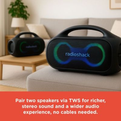 Bluetooth Speaker 20W IPX5 Black/Grey RGB 3600mAh