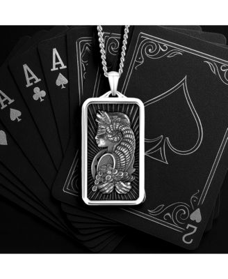 Men's Necklace The Lady Luck Pendant - Silver