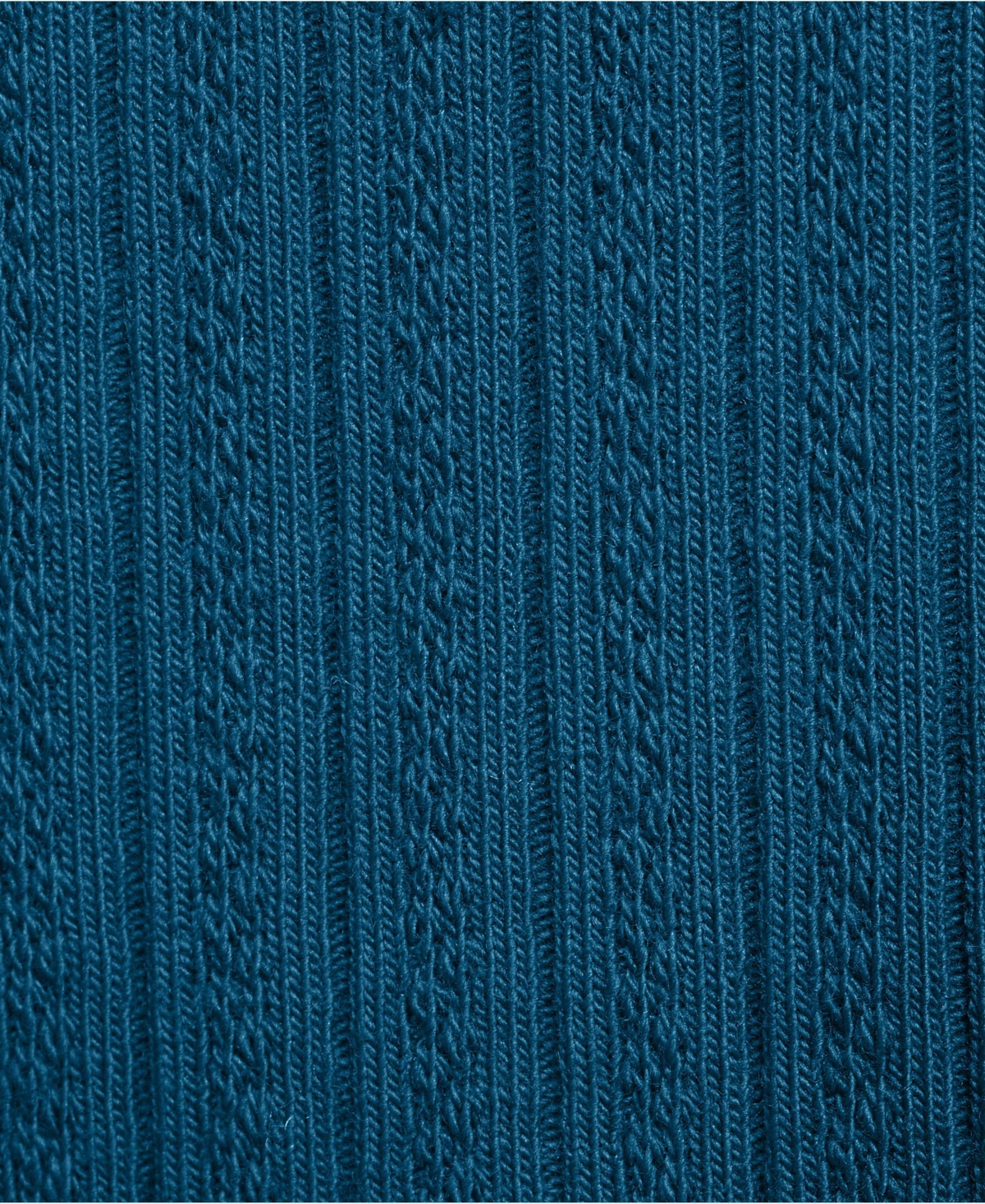 Lands' End Women's Long Sleeve Pointelle Rib Keyhole Polo Top