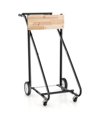 Outboard Boat Motor Stand Heavy Duty Engine Carrier Cart Dolly with 4 Smooth Wheels