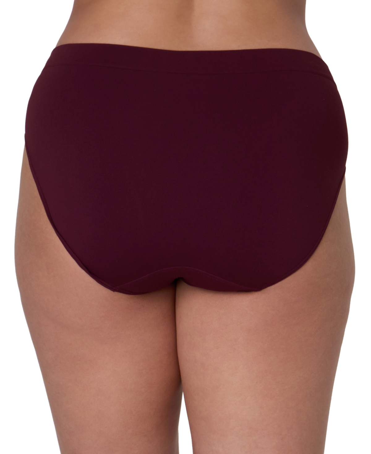 Bali One Smooth U All-over Smoothing Hi Cut Brief Underwear 2362 In Burgundy
