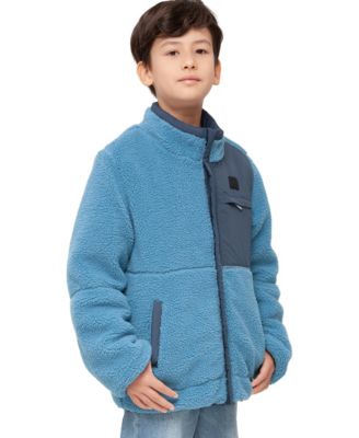 Little and Big Boys' Reversible Lightweight Fleece Jacket