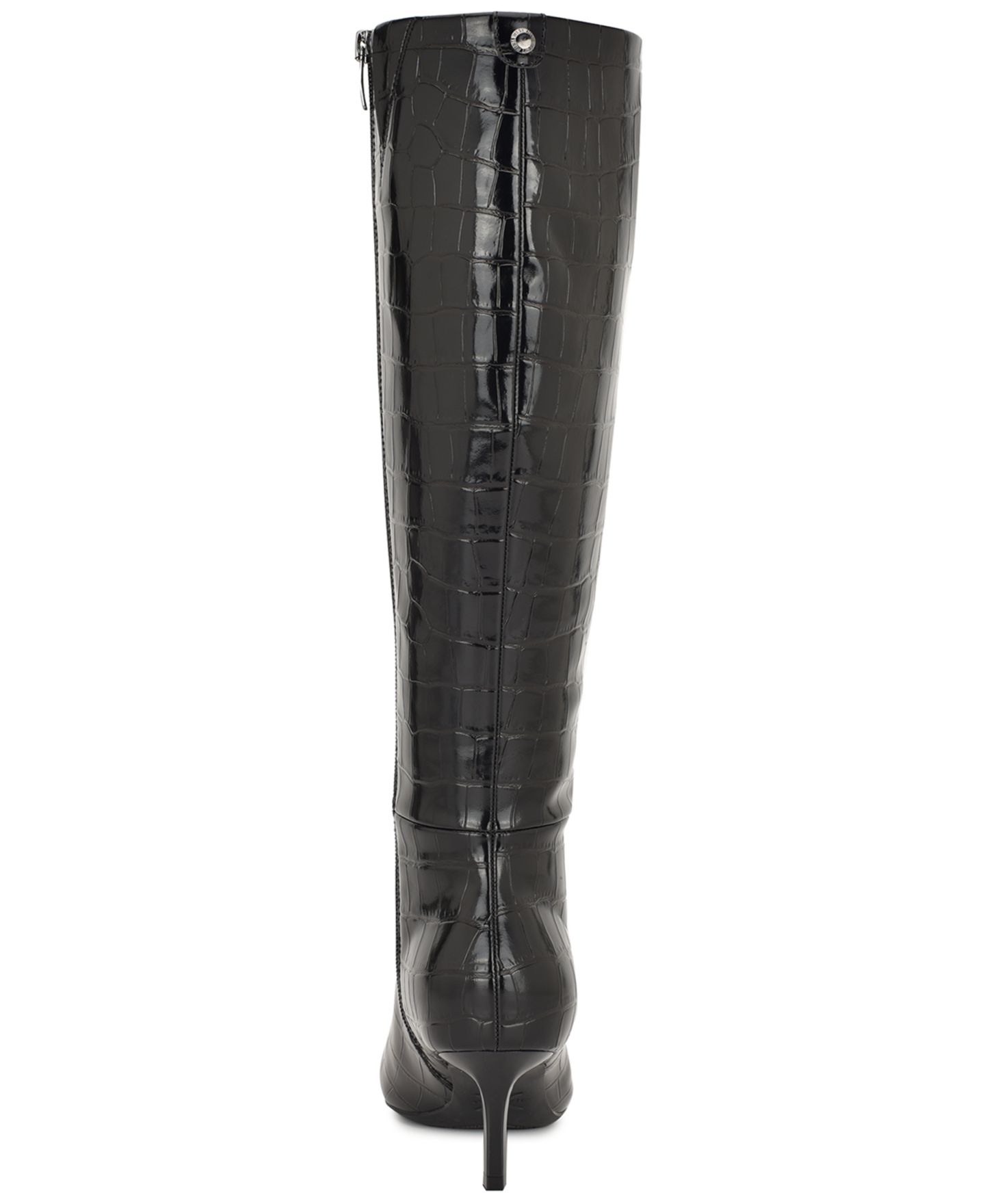 Женские ботинки Nine West Kimdee 9X9 Tall Stiletto Dress Boots Regular & Wide Calf, цвет: Чёрный — фото 3