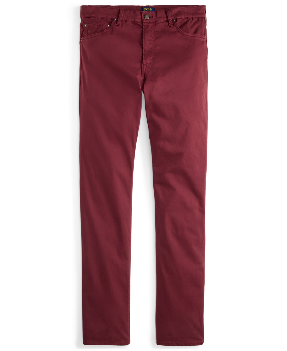 Polo Ralph Lauren Ralph Lauren Varick Slim Straight Stretch Sateen Pant In Burgundy