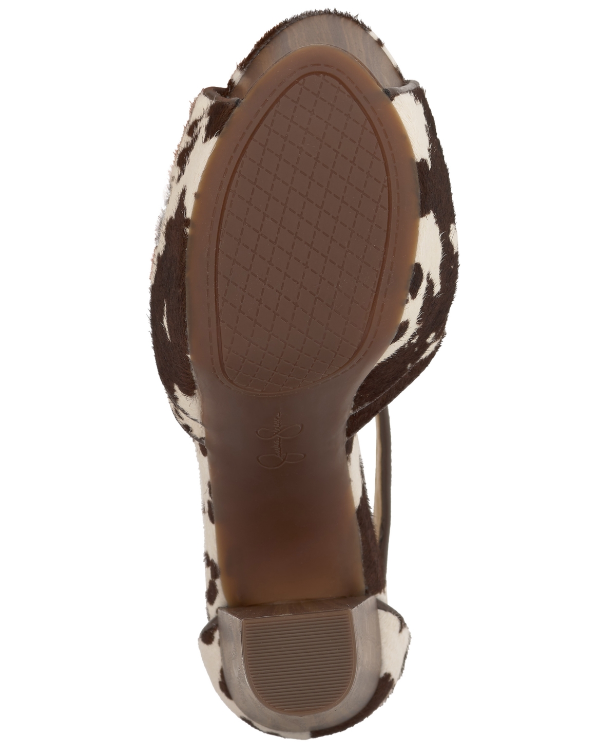 Jessica Simpson Dany Ankle Strap Peep Toe Platform Sandal In Brown