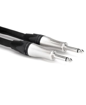 15' 1/4" Phone to 1/4" Phone Speaker Cable, 12 AWG, with 2 Conductors