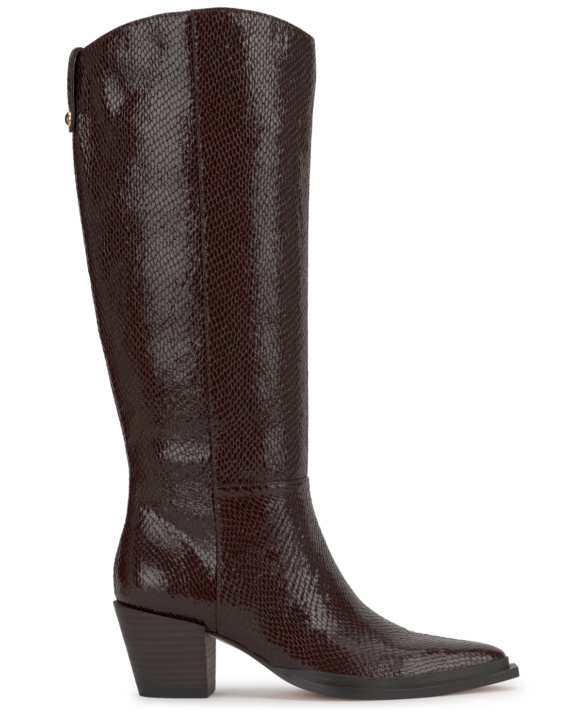 Jessica Simpson Hemmia Pointed Toe Knee High Boot In Brown