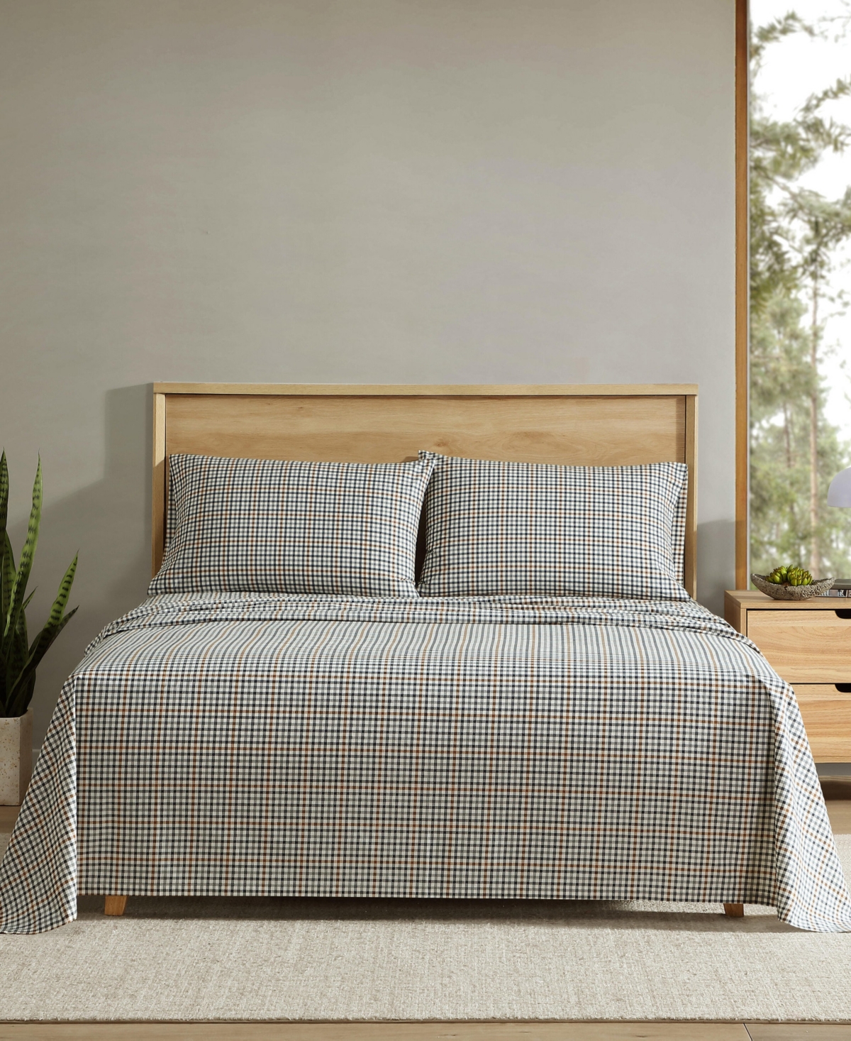 Eddie Bauer Printed 100% Cotton Percale 4-pc. Sheet Set, Queen In Multi