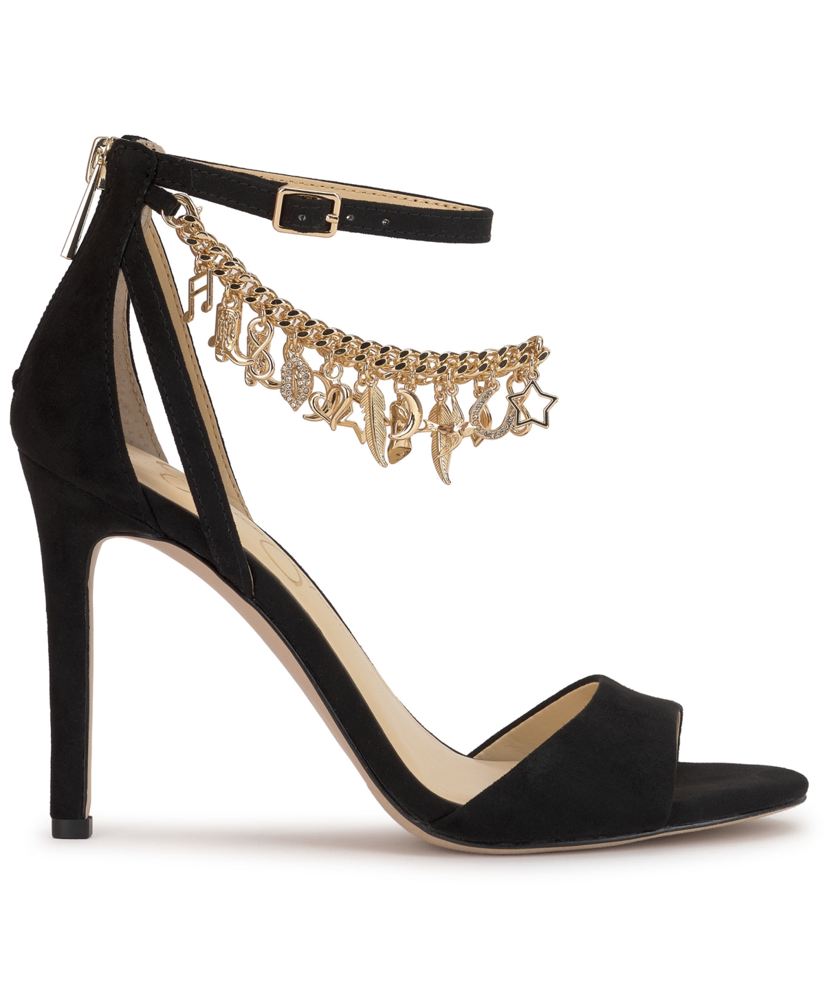 Jessica Simpson Women's Jetser Embellished Chain Dress Sandals In Black
