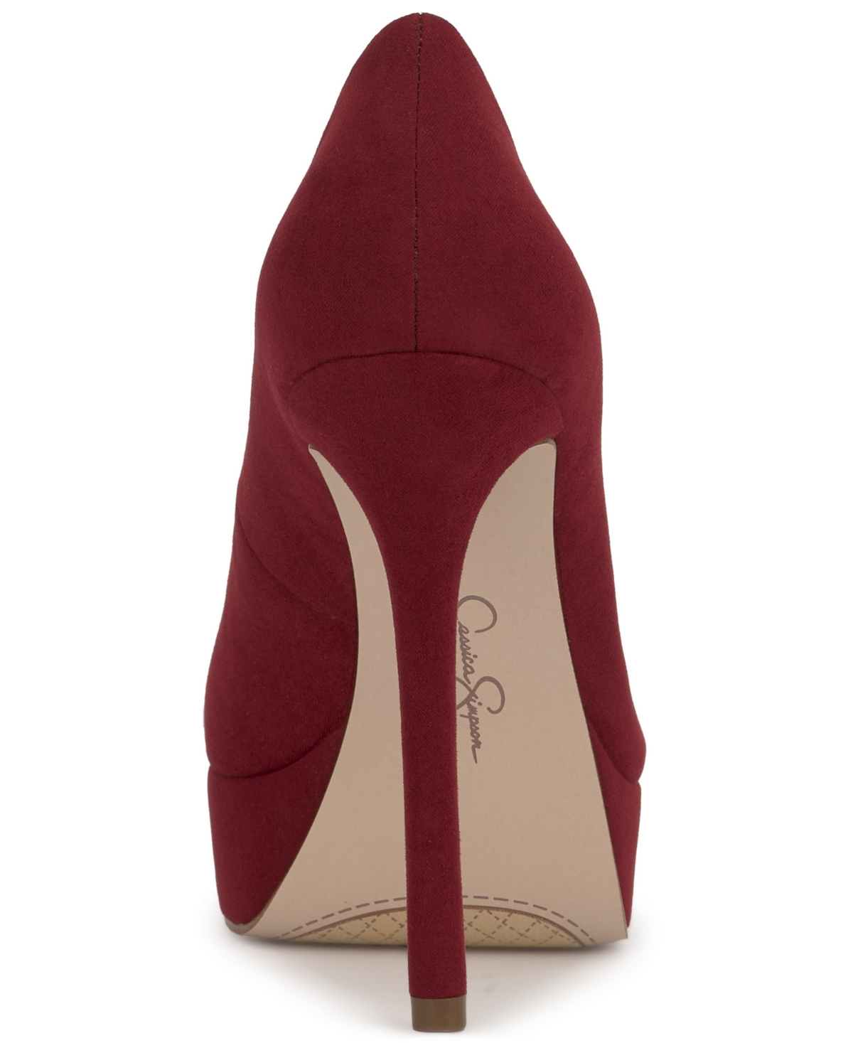 Jessica Simpson Sinelia Pointed Toe Platform Pump In Red
