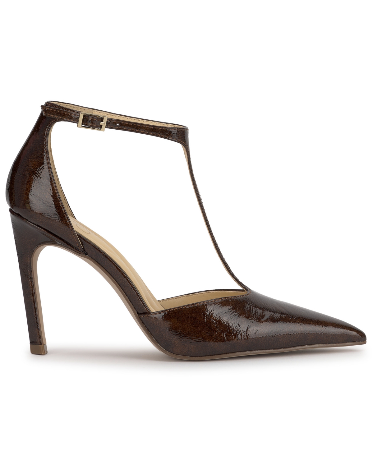 Jessica Simpson Willna T-strap Pointed Toe Pump In Brown