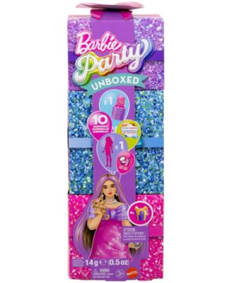 Party Unboxed Glam Party Series Sparkle Doll Accessories with 10 Surprises