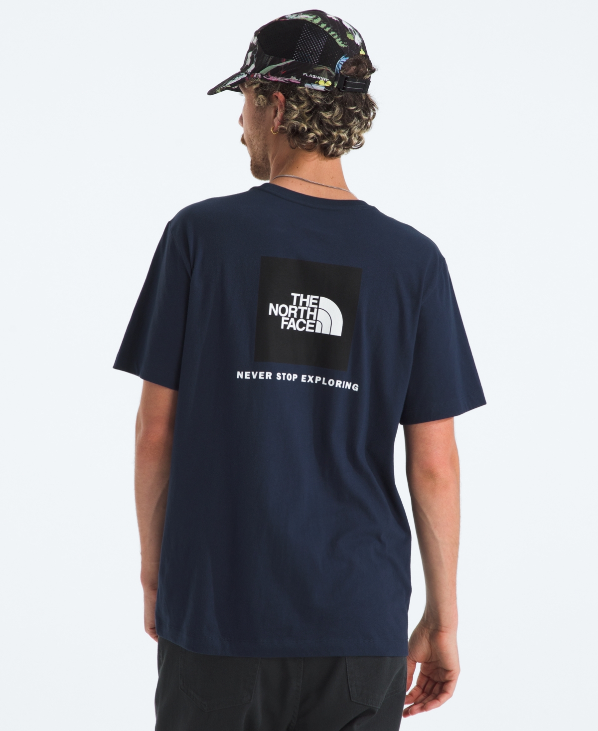 The North Face Men's Evolution Box Short Sleeve T-shirt In Blue
