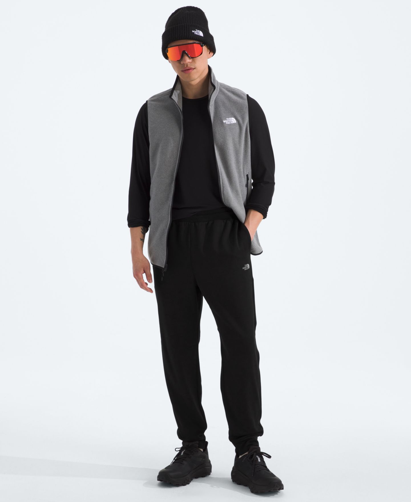 Мужские брюки The North Face Performance Fleece Sweatpants, цвет: Чёрный — фото 2