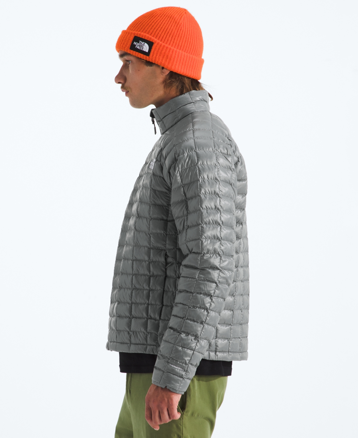 The North Face Thermoball Quilted Jacket In Gray