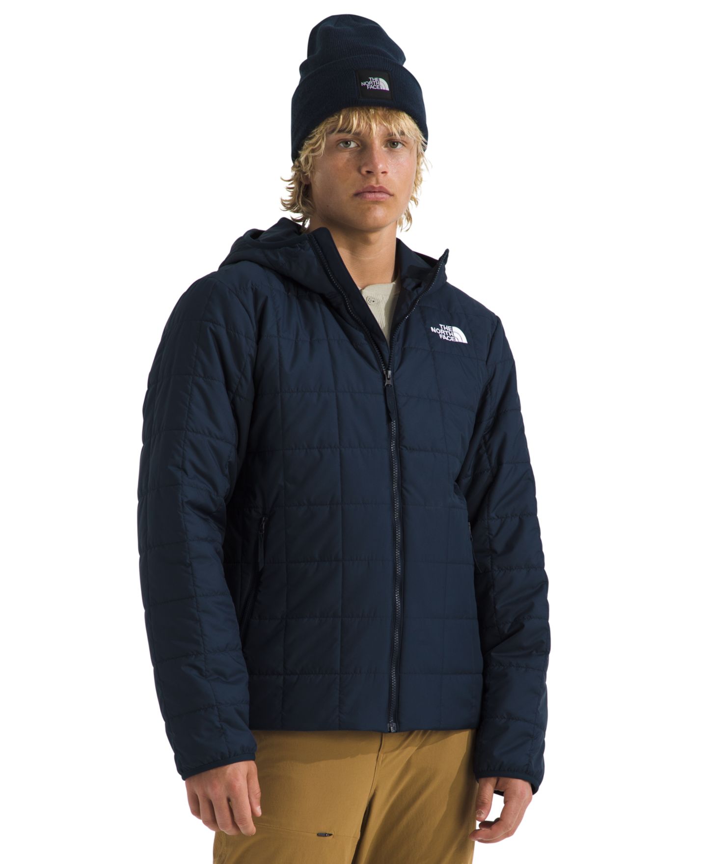 Мужская куртка The North Face Junction Insulated Hoodie Jacket, цвет: Снежный тёмно-синий — фото 1