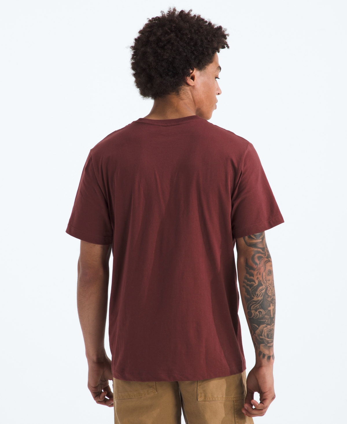 The North Face Men's Evolution Simple Dome Short Sleeve T-shirt In Brown