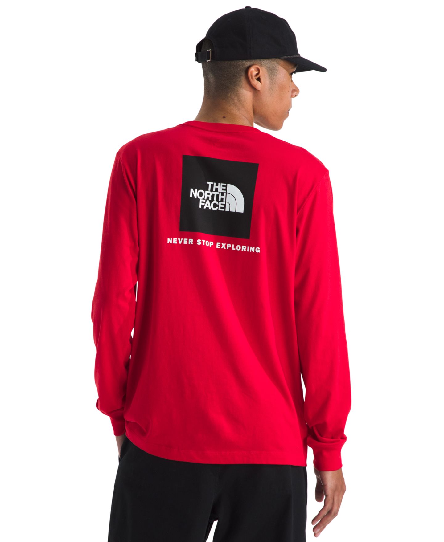 Мужская футболка The North Face Evolution Box Long Sleeve, цвет: Снежный тёмно-синий — фото 5