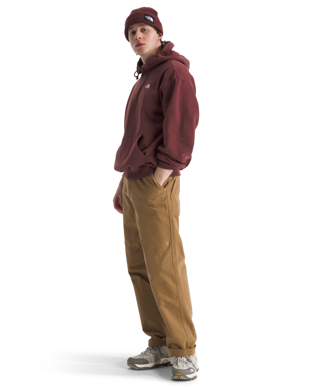 The North Face Men's Evolution Simple Dome Oversized Hoodie In Red