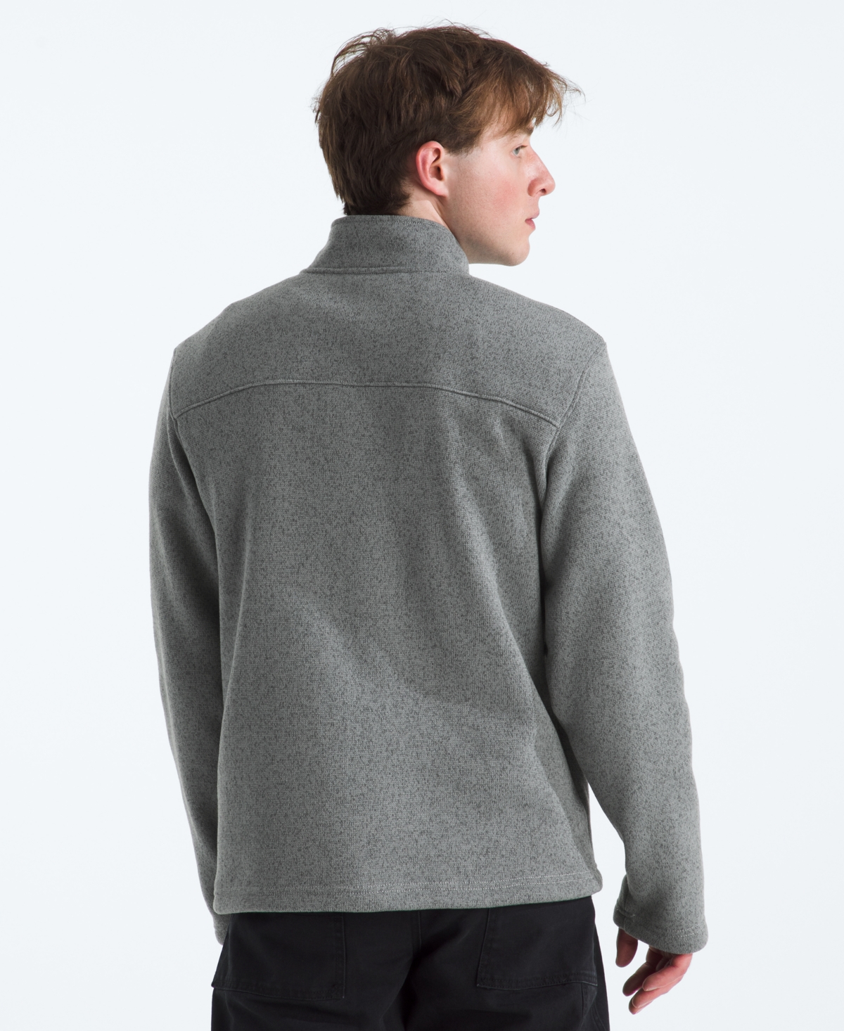 The North Face Men's Gordon Lyons Quarter Zip Jacket In Gray