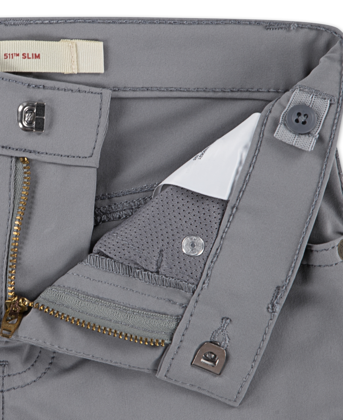 Levi's Big Boys 511 Slim Fit Performance Stretch Shorts In Gray