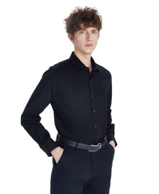 Men's Sateen Solid Dress Shirt, Macy's Exclusive