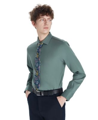 Men's Sateen Solid Dress Shirt