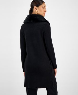 Women's Faux-Fur Shawl-Collar Jacket