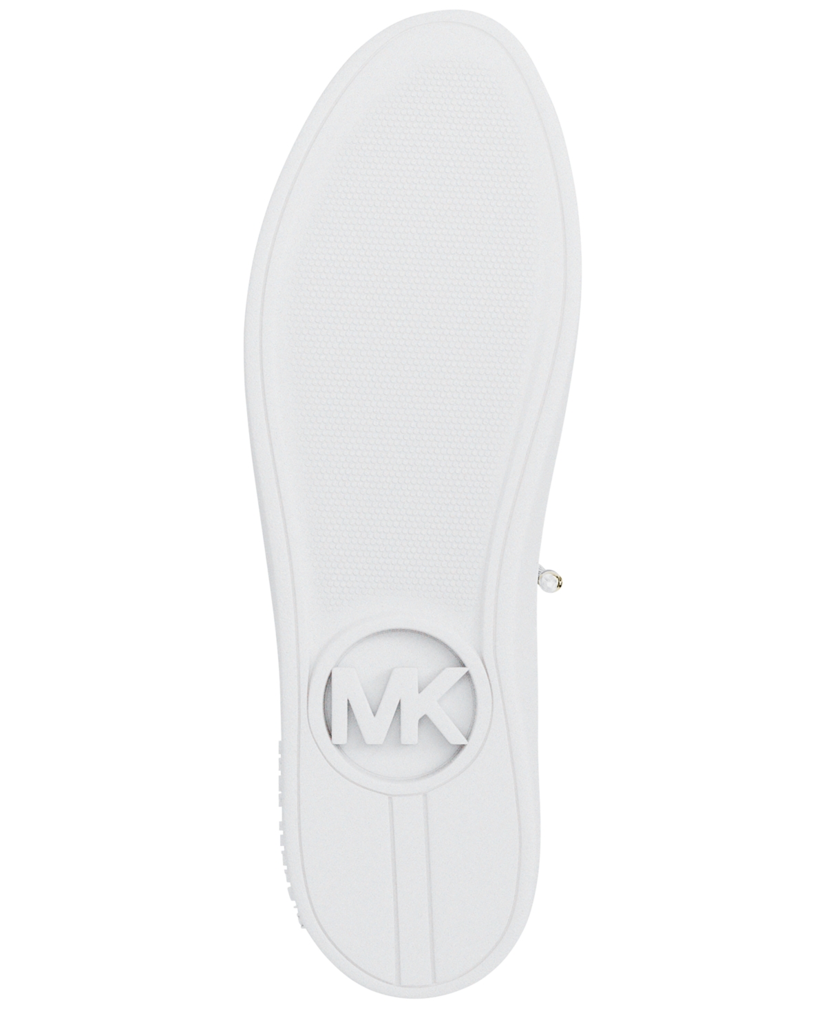 Michael Kors Scotty Embellished Leather Sneaker In White