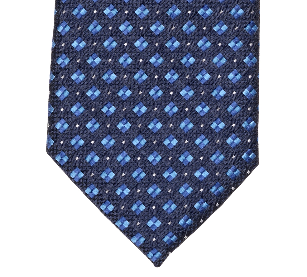 Perry Ellis Portfolio Men's Cain Neat Pattern Classic Tie In Blue