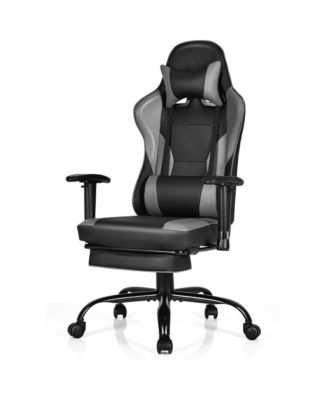 Massage Gaming Chair Racing Computer Task Chair Recliner w/Footrest