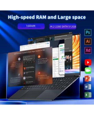 15.6 inch Laptop Computer, Laptop i5,Gaming laptops,up to3.60 GHz,16 GB RAM 512 GB SSD Storage, Supports 180 Angle Opening,Full HD IPS Display,for Students and Business