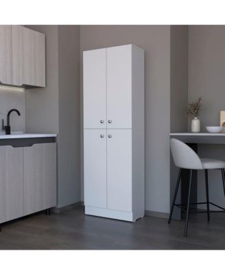 Pantry Cabinet Coahoma, Kitchen, White