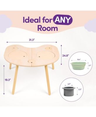 Montessori Activity Table for Toddlers, Sensory Table for Indoor Play and Learning - Activity Table for Boys & Girls