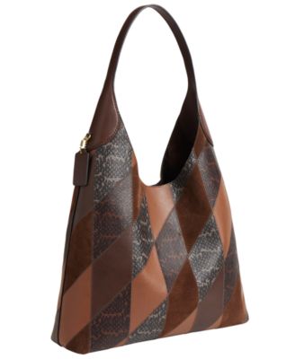 Brooklyn Extra-Large Snakeskin Patchwork Shoulder Bag 39