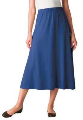 Women's Plus Size 7-Day Knit A-Line Skirt