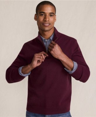 Men's Fine Gauge Quarter Zip Sweater