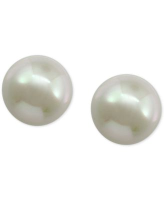Majorica - Gold-Tone Imitation Pearl Stud Earrings