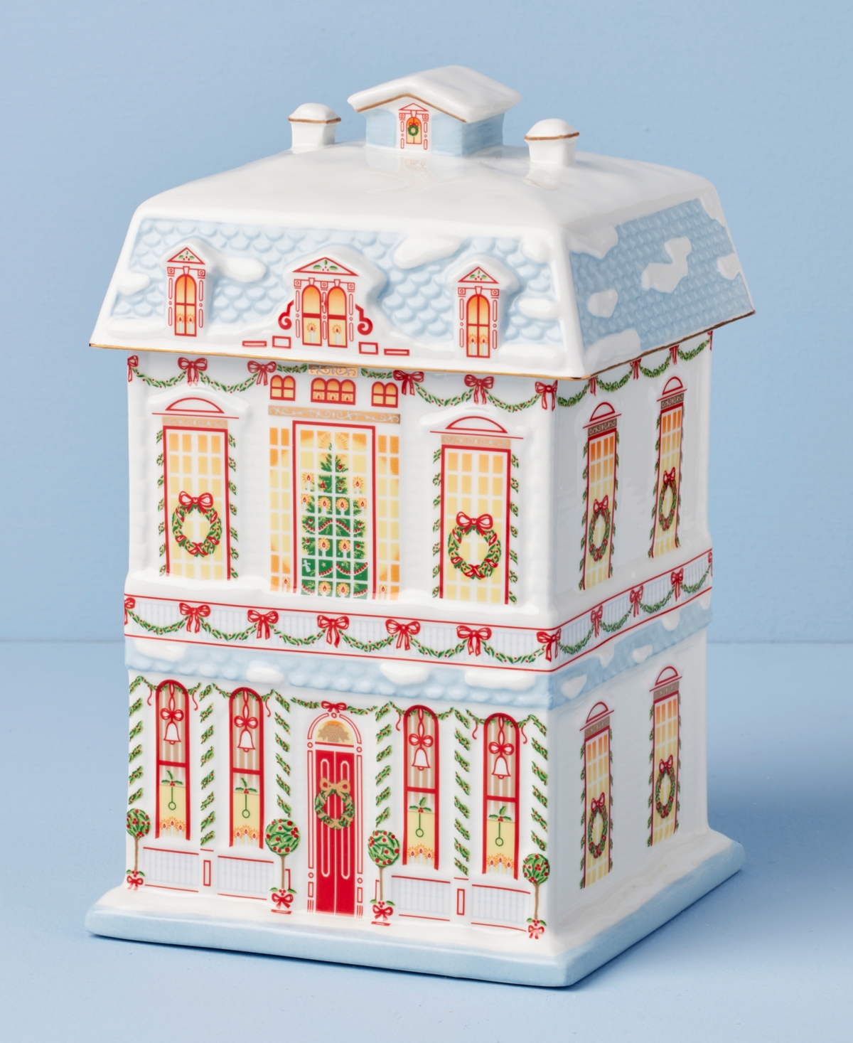 Lenox Village Christmas Cookie Jar