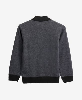 Boy's Quarter Zipper Fleece Flannel Lining Sweater