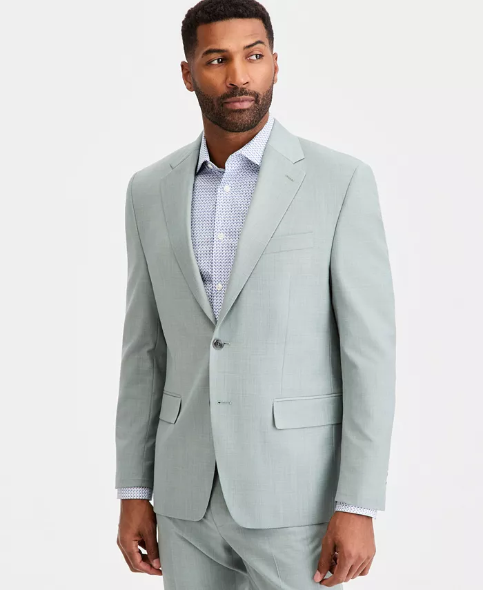 Men's Classic Fit Wool Blend Suit Separates Jacket - thumbnail 6