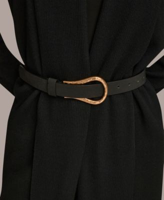 Women's Belted Open-Front Cardigan