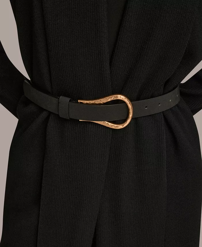 Women's Belted Open-Front Cardigan - thumbnail 9