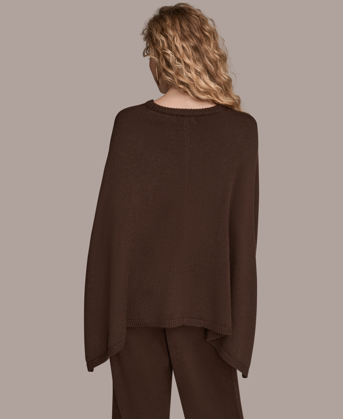 Donna Karan New York Cape Sweater In Black